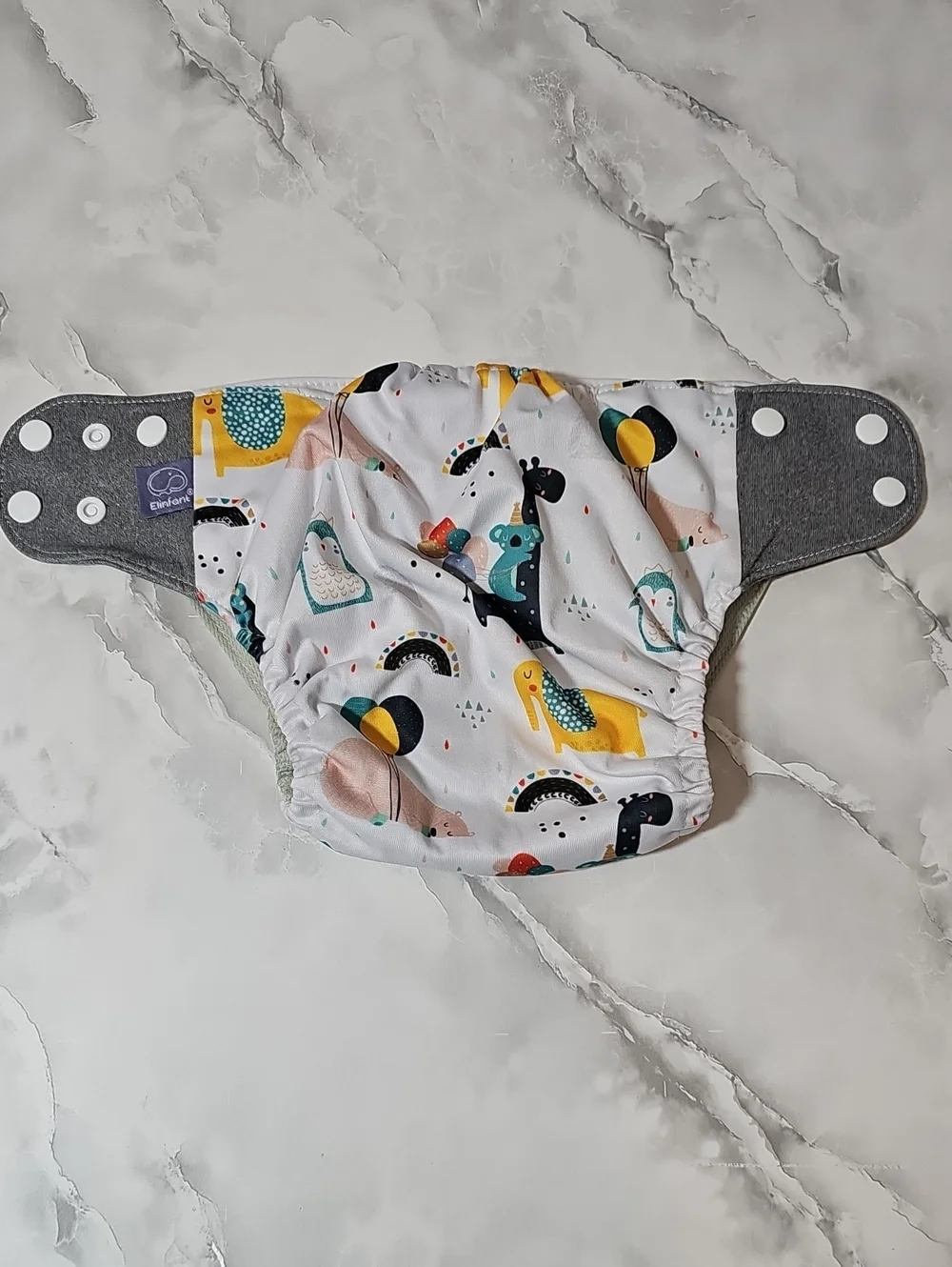 Reusable Pocket Cloth Diaper Adjustable Snaps